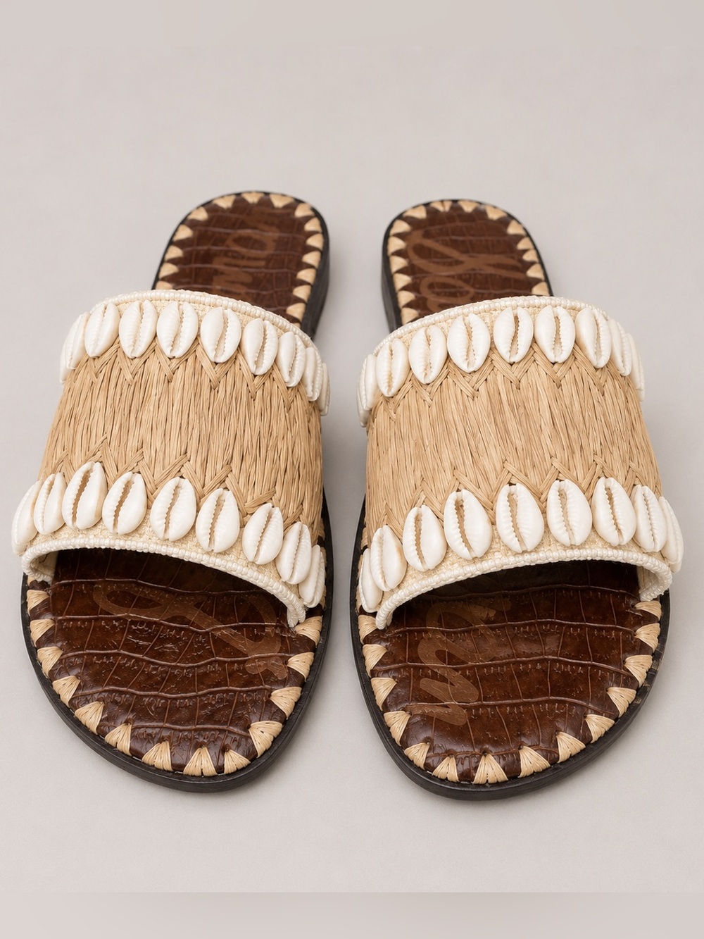 Sam Edelman Gale Shell-Embellished Slide Sandals - Picture 8 of 8